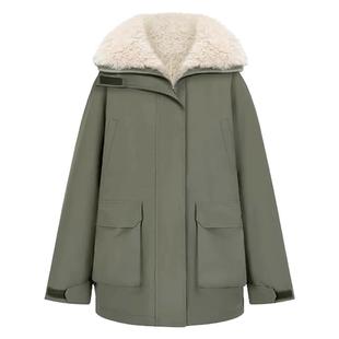 恋人赵露思阮妤同款羊羔毛派克服女冬季今年流行爆款冲锋衣外套潮