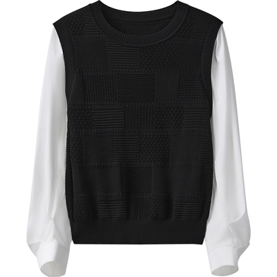 【播奥莱】播商场同款春秋设计师胶囊系列针织衫女BDR3SD3071