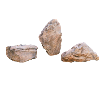 玻璃钢软装假石头黄石造景定制