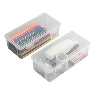 超大铅笔收纳盒桌面文具素描透明笔盒大容量彩铅蜡笔画笔笔筒笔盒