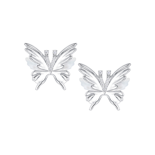 YVMIN尤目 V字六翼蝴蝶耳钉耳饰大号新年生日礼物