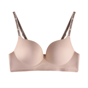 Siimeilail/斯米莱无痕内衣女小胸聚拢显大字母细肩带防滑文胸罩