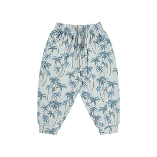 Nest Designs儿童防蚊裤男女童宝宝裤子春秋薄款透气宽松哈伦长裤