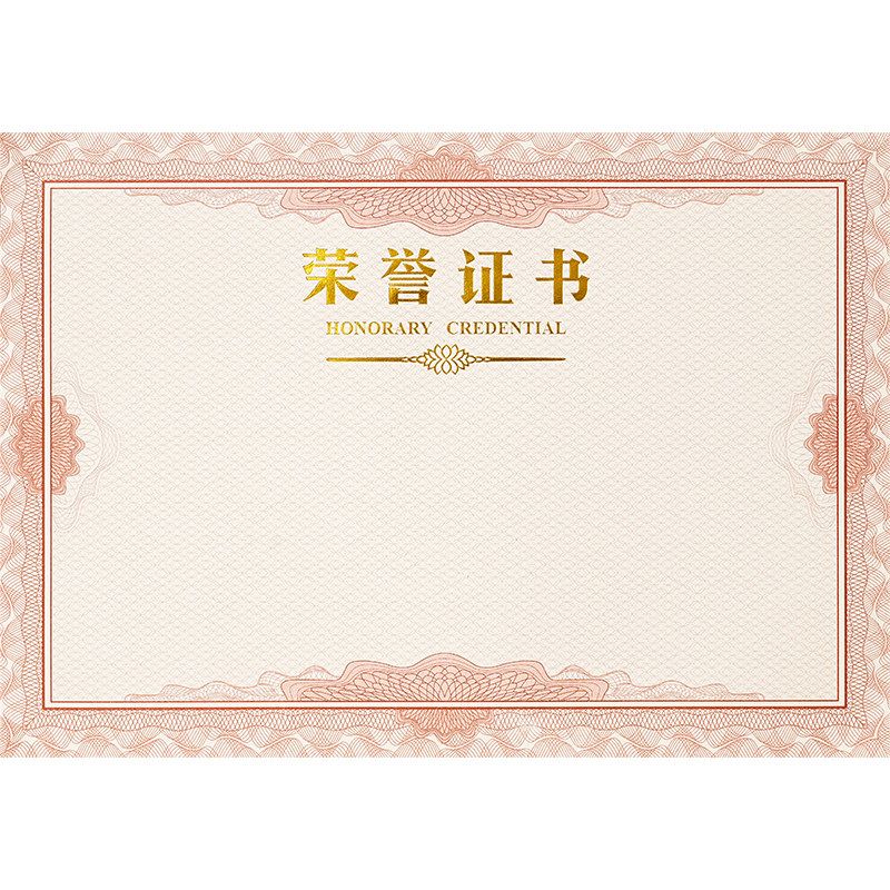 荣誉证书内芯可代打可定制