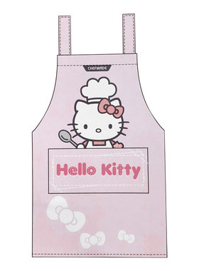 学厨&HELLO KITTY(凯蒂猫)正版授权 烘焙棉围裙家用厨房烘焙工具