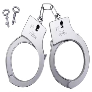 儿童男孩手铐手镯玩具加厚cos表演密室道具模型款过家家警察装备