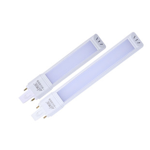 华雄一体化220V LED灯管正品4W无频闪 一体化调色温台灯灯管包邮