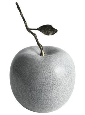 京茵轻奢风酒柜创意陶瓷苹果摆件