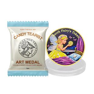 糖芯撕藏家牙仙子代币金币收藏 桌面硬币摆件创意礼品盲盒送小孩