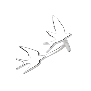 DY耳挂女无耳洞耳夹燕子耳骨夹小众设计师纯银耳饰高级感生日礼物