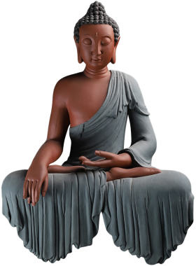 张明贵大师作品陶瓷泰国佛摆件