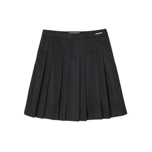 CRANK 26春新品复古学院风套装短款直筒外套百褶半身裙韩国代购