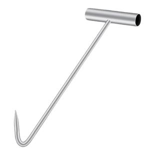 不锈钢实心钩开井盖钩子卷帘闸门下水道窨拖拉货勾长杆丁子钩拉钩