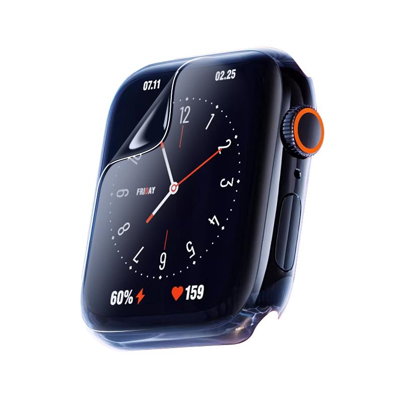 匠戴applewatch保护膜S9适用苹果手表iwatch10保护S9水凝膜S8贴膜S7ultra2保护watch7全屏s6覆盖se2钢化膜S10