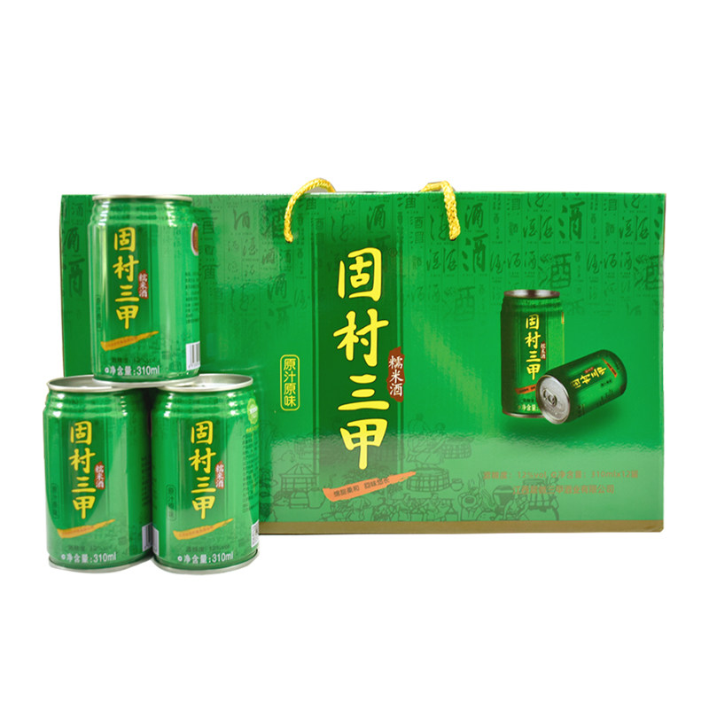 固村三甲糯米酒自然发酵易拉罐装