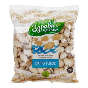 俄罗斯进口德姆卡小鱼经典口味饼干酥性儿童零食发酵小饼干300g