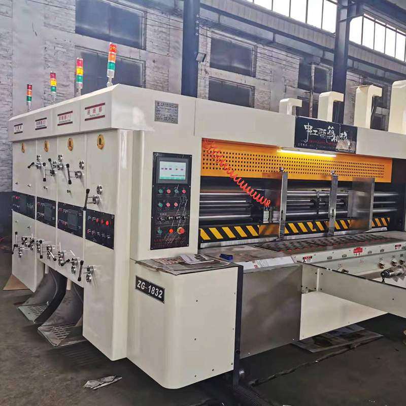 供应水墨印刷机全自动高速纸箱四色印刷水墨开槽模切堆码机易操作