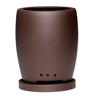 紫砂兰花花盆轻奢家用精品陶瓷透气大号春兰君子兰专用兰花盆套盆