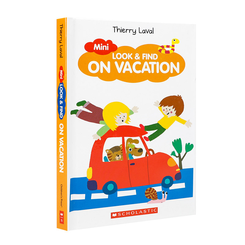英文原版 LOOK & FIND ON VACATION 在假期中寻找和发现 学乐Scholastic出版低幼儿童英语启蒙认知绘本早教图画书正版进口童书读物