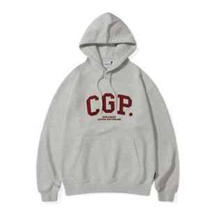 Codegraphy韩国男女25秋季新款情侣上衣字母印花连帽卫衣MUSINSA