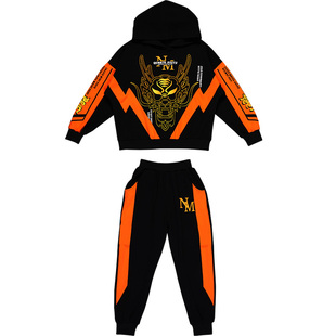 男孩卫衣2026新款儿童春装酷帅男童潮帅气时髦套装中大童新年衣服