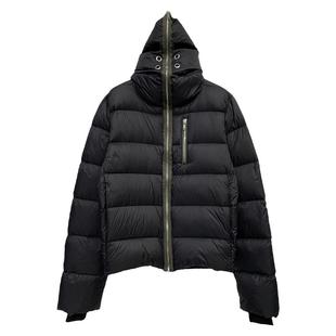 暗黑新款超人恶搞设计拉链连帽秋冬保暖防风羽绒服外套男