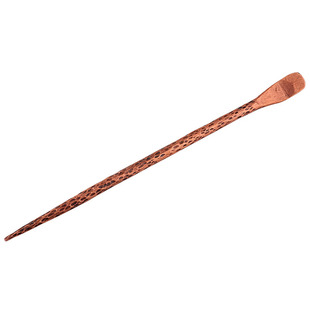 山百集茶针紫铜纯手工撬茶针小号禅意铜茶拨茶匙细长茶刀茶具配件