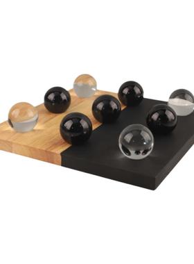 简约水晶球九宫格棋盘桌面摆件