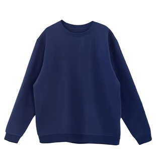 秋冬款男女同款重磅300g宽松纯色圆领加绒卫衣 | 都叫我老盖