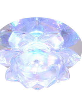 led莲花水晶灯5w七彩客厅入户