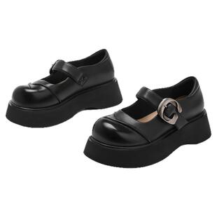星期六厚底玛丽珍鞋女2025新款复古百搭增高jk单鞋学院风鞋子单鞋