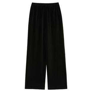 YINER音儿专选女装春季松弛感直筒休闲裤垂顺弹力长裤