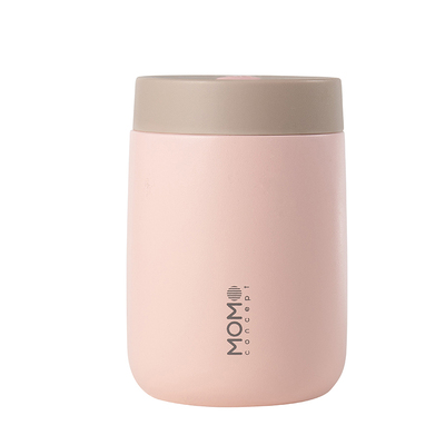 momo咖啡保温杯女生高颜值粉便携