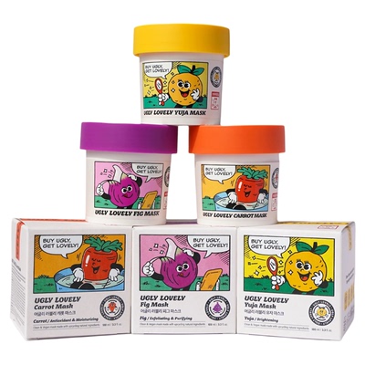 柚子酱本酱～可爱纯素涂抹面膜