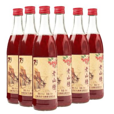 果酒老山楂酒微醺气泡果酒女士低度甜酒男生山楂酒礼盒吉林通化