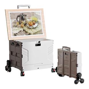 美术写生折叠画箱户外写生车美术生专用画车画板画架艺考小推车工具集训多功能拖车拉车大容量画包收纳画箱