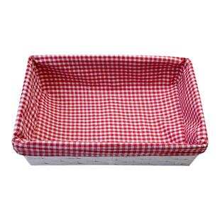 手工编织筐零食化妆品收纳筐草编果盘储物篮藤编收纳盒布艺收纳篮