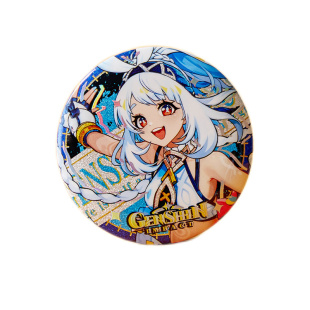 马口铁徽章谷子吧唧定制双闪反光拉丝自印勋章二次元周边方形定做