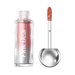 pinkbear皮可熊小灯泡唇蜜唇彩裸色唇釉镜面水光口红n08滋润化妆