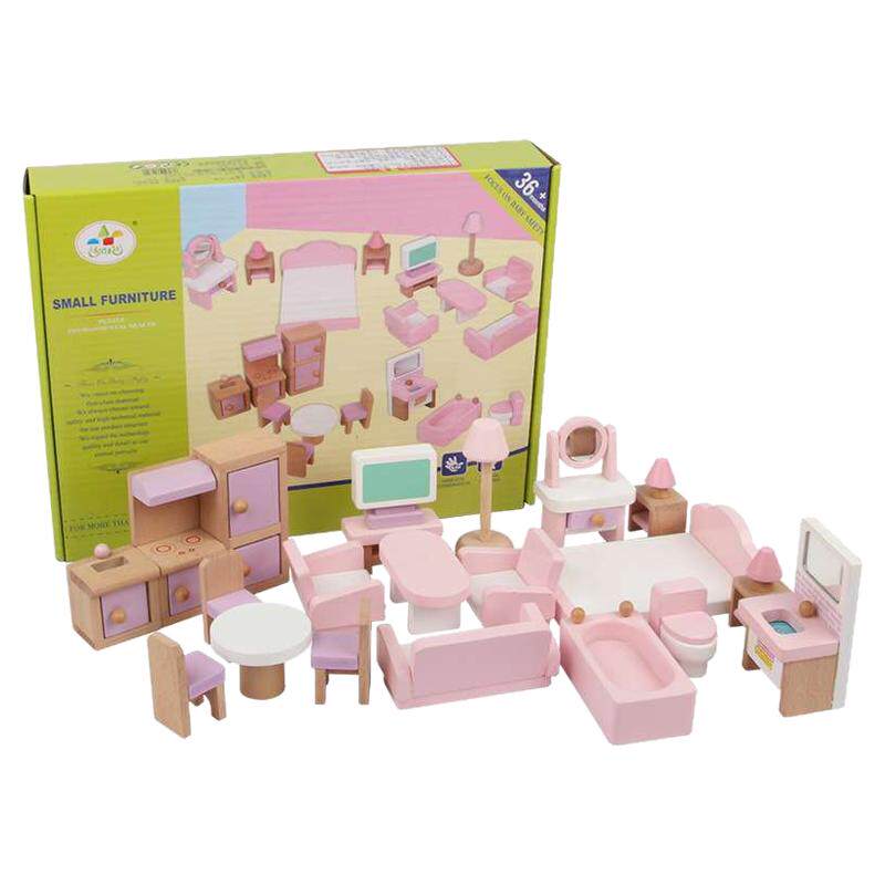 幼乐比过家家玩具粉色小家具 厨房儿童教具益智扮演玩具 家具玩具