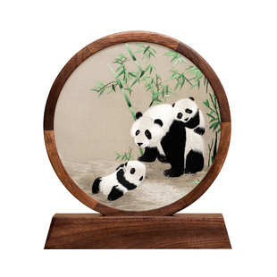 苏州绣美摆件刺绣装饰摆台中国风双面绣特色纪念礼物商务伴手礼品