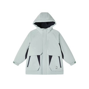 ALBKIDS童装男童极寒加厚羽绒服中大童山系防风抗皱保暖防寒外套