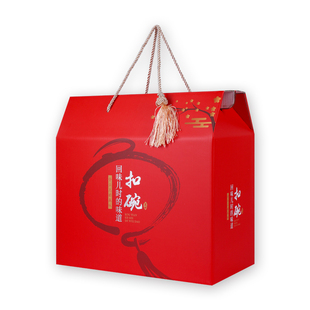 蒸碗礼盒包装盒空盒春节年货开封扣碗纸箱陕西六八大碗礼盒定制印