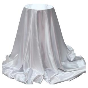 白色绸缎布料面料缎面色丁绸子礼盒内衬里布丝绸布红布碎布头绸布