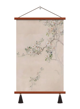 宋代美学花开富贵纯手绘油画新中式客厅茶室装饰画酒店办公室挂画