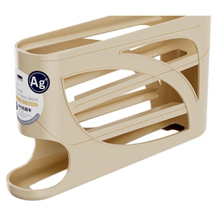 滚动鸡蛋收纳盒厨房多层斜口自动滚蛋器冰箱侧门鸡蛋托专用保鲜盒