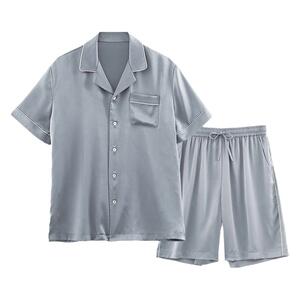 肖战同款猫人睡衣冰丝女凉感情侣家居服套装夏款男短袖外出空调房