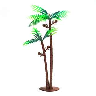 动漫散货绿色植物儿童椰子树造景手办装饰模型微观桌面丛林摆件