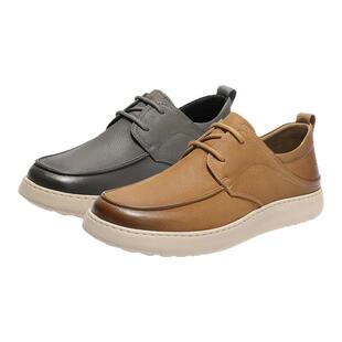 森达休闲皮鞋男2025秋季新款商场同款商务简约通勤休闲鞋1YD01CM5