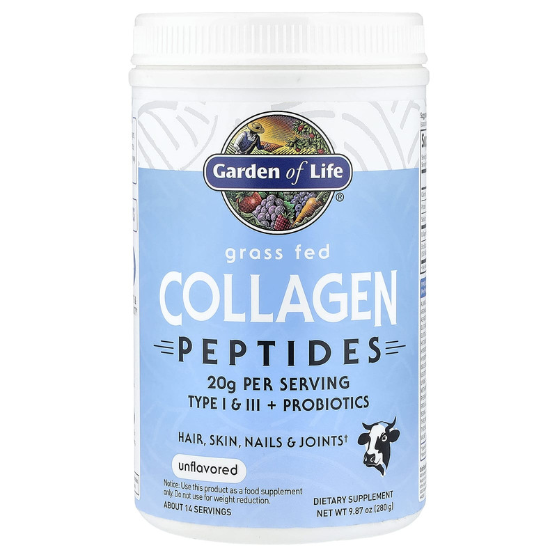 Garden of life生命花园草饲胶原蛋白多肽粉关节骨骼发肤甲健康